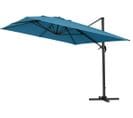 Parasol Jardin Déporté Alu "sun 4" - Rectangle - 3 X 4 M - Bleu