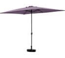 Parasol Jardin "sol 2" - Rectangle - 2 X 3 M - Violet