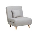 Adron - Fauteuil Convertible Lit 1 Place - Couleur - Gris Clair