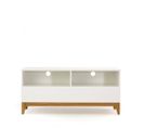 Blanco - Meuble TV Design Scandinave Wide - Couleur - Blanc