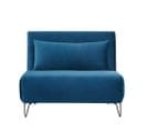 Joe Harper - Fauteuil Convertible En Velours - Couleur - Bleu Foncé