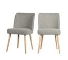 Lot De 2 Chaises En Tissu Bouclé