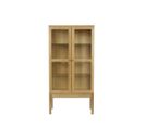 Abbeywood - Vitrine En Bois 2 Portes - Couleur - Bois Clair