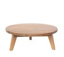 Léona - Table Basse En Bois D'acacia Ø80cm - Couleur - Bois Clair