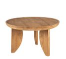 Table Basse Ronde En Bois Massif Ø84cm