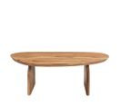 Malang - Table Basse Organique En Bois Massif D'acacia - Couleur - Bois Foncé