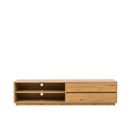 Since - Meuble TV 2 Tiroirs, 2 Niches En Bois L180cm - Couleur - Bois Clair