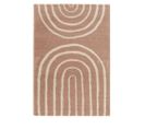 Victoria I - Tapis Contemporain à Motif Géométrique - Couleur - Vieux Rose, Dimensions - 160x230 Cm