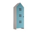 Agami - Armoire Enfant En Bois - Couleur - Bleu