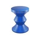 Tedd - Table D'appoint Ronde En Aluminium Ø36cm - Couleur - Bleu