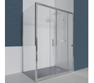 Paroi De Douche D'angle Avec Porte Coulissante + Retour Fixe Nerina - 160x80 Cm