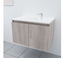 Meuble Salle De Bain Suspendu 80 Cm Proline- Bois