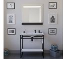 Ensemble Structura 80 Cm Avec Plan Vasque Et Miroir LED Etal -