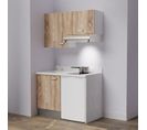 Kitchenette K01l - 120 Cm - Bois - Snova - Évier à Gauche