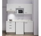 Kitchenette K20l - 180 Cm - Blanc - Snova - Évier à Droite