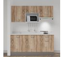 Kitchenette K30l - 180 Cm - Bois - Snova - Évier à Gauche