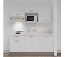 Kitchenette K30l - 180 Cm - Blanc - Snova - Évier à Droite