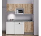 Kitchenette K55l - 180 Cm - Bois - Cromo - Évier à Droite