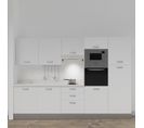 Kitchenette K46l - 300 Cm - Blanc - Snova - Évier à Gauche