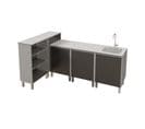 Cuisine D'été En Inox Kx11 - 180 Cm Avec Évier + Meuble Bar