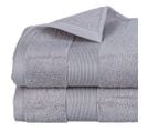 Lot De 2 Draps De Bain En Coton Taupe Tissu Éponge 100 X 150 Cm