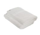 Lot De 2 Draps De Bain Tissu Éponge 100% Coton Blanc 70 X 130 Cm