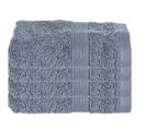 Lot De 4 Serviettes De Toilette En Coton Gris Foncé Tissu Éponge 30 X 50 Cm