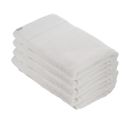 Lot De 4 Draps De Bain Tissu Éponge 100% Coton Blanc 90 X 150 Cm