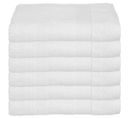 Lot De 6 Draps De Bain En Coton Blanc Tissu Éponge 70 X 130 Cm