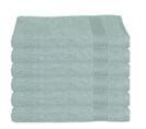 Lot De 6 Draps De Bain En Coton Vert Givré Tissu Éponge 70 X 130 Cm