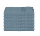 Lot De 6 Serviettes De Toilette En Coton Bleu Orage Tissu Éponge 50 X 90 Cm