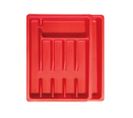 Range Couverts Ajustable En Plastique Rouge