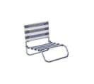 Siege Plage En Aluminium Basic Rayé Bleu