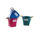 Cache Pot En Métal Coloré 19 Cm Jardin (lot De 3)