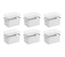 Boite De Rangement Avec Couvercle Transparent  Sigma Home Box 13 L (lot De 6)