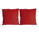 Coussin En Coton Coloré Salsa 45 Cm (lot De 2) Rouge