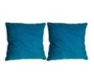 Coussin En Coton Coloré Salsa 45 Cm (lot De 2) Bleu Canard