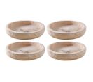 Plateau Rond En Paulownia (lot De 4)