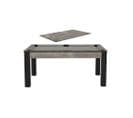 Billard Convertible Table 6 Personnes Texas + Plateau Dinatoire Industriel Et Gris (tapis)