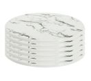 Dessous De Plat En Porcelaine Effet Marbre 18 Cm (lot De 6)