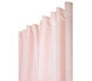 Rideau 200 X 270 Cm à Galon Fronceur Grande Largeur Chiné Effet Lin Naturel Rose