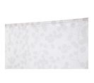 Vitrage 60 X 120 Cm Passe Tringle Uni Imprimé Feuillage Blanc Gris