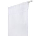 Vitrage 60 X 90 Cm Passe Tringle Effet Lin Grosse Trame Uni Blanc