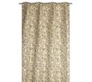 Rideau Tamisant 135 X 280 Cm Jacquard Editeur Motif Géométrique Rosaces Satiné Naturel