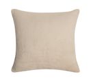 Housse De Coussin 40 X 40 Cm Polaire Uni Beige