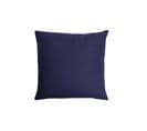 Housse De Coussin 100% Coton 45 X 45 Cm Uni Bleu Marine