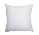 Housse De Coussin 60 X 60 Cm Blanc Fil Lurex Argenté