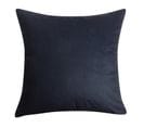 Housse De Coussin 40 X 40 Velours Uni Bleu Foncé