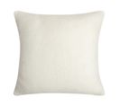 Housse De Coussin 40 X 40 Cm Toucher Doux Uni Blanc