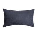 Housse De Coussin 30 X 50 Cm Suédine Uni Bleu Foncé